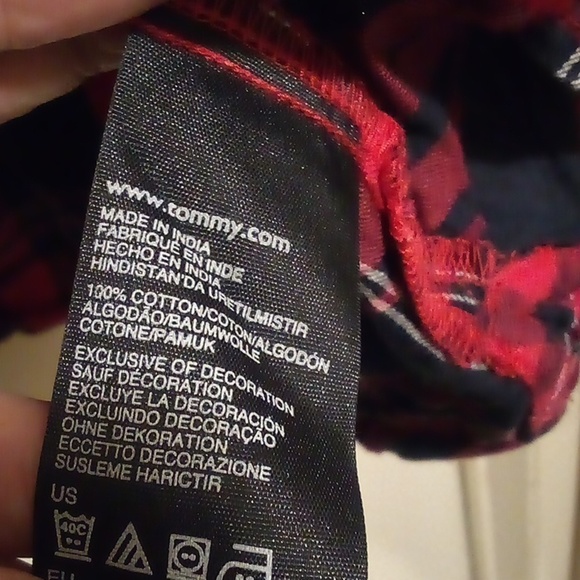 Tommy Hilfiger Plaid Long Sleeve Button Down Shirt - Size XL - Picture 6 of 8